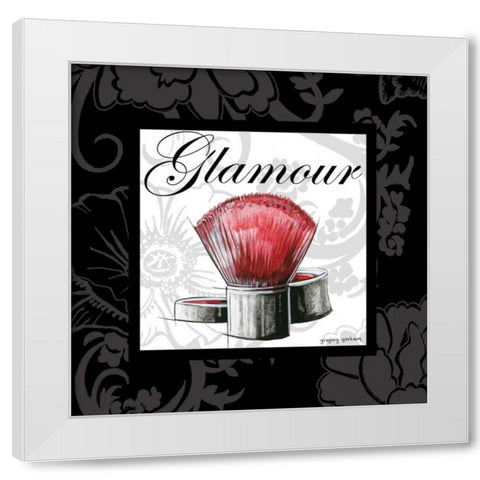 Makeup Bag I White Modern Wood Framed Art Print by Gorham, Gregory