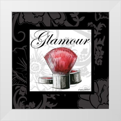 Makeup Bag I White Modern Wood Framed Art Print by Gorham, Gregory