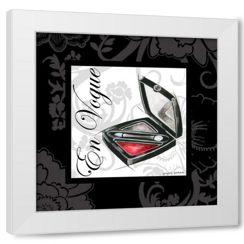 Makeup Bag III White Modern Wood Framed Art Print by Gorham, Gregory