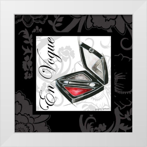 Makeup Bag III White Modern Wood Framed Art Print by Gorham, Gregory
