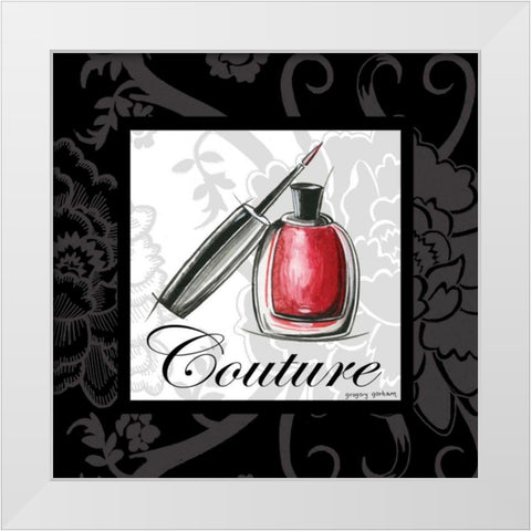 Makeup Bag IV White Modern Wood Framed Art Print by Gorham, Gregory