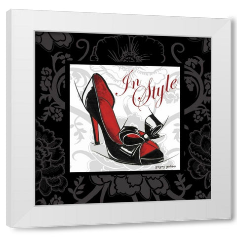 In Style White Modern Wood Framed Art Print by Gorham, Gregory