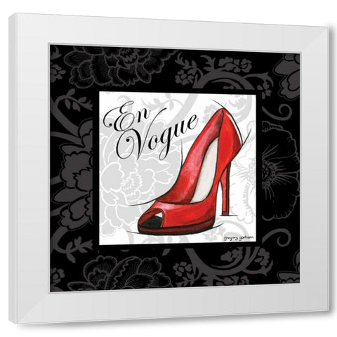 En Vogue White Modern Wood Framed Art Print by Gorham, Gregory