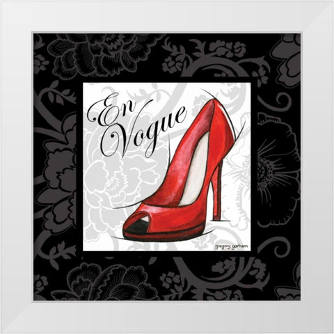 En Vogue White Modern Wood Framed Art Print by Gorham, Gregory