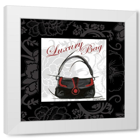 Luxury Bag White Modern Wood Framed Art Print by Gorham, Gregory