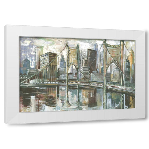 Cityscape I White Modern Wood Framed Art Print by Gorham, Gregory