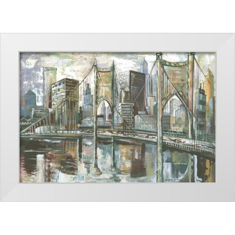Cityscape I White Modern Wood Framed Art Print by Gorham, Gregory