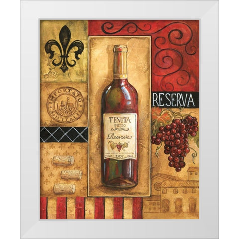 Reserva Tenuta White Modern Wood Framed Art Print by Gorham, Gregory