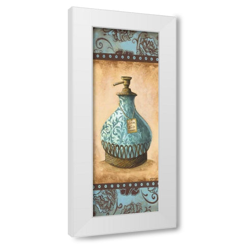 Lotion Panel White Modern Wood Framed Art Print by Gorham, Gregory