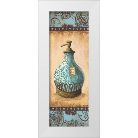 Lotion Panel White Modern Wood Framed Art Print by Gorham, Gregory