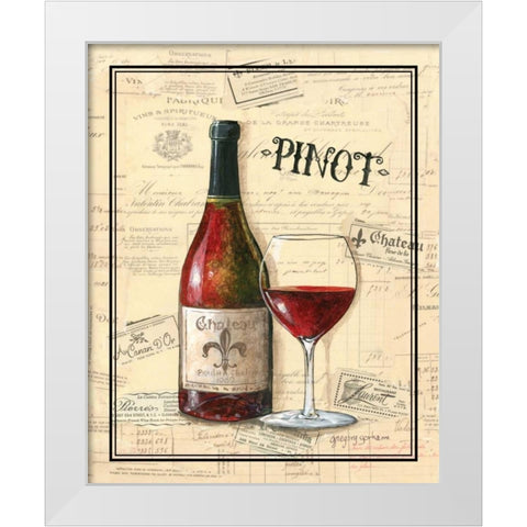 Chateau Fleur de Lis White Modern Wood Framed Art Print by Gorham, Gregory