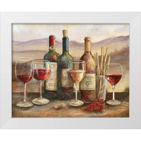 Tuscan Banquet White Modern Wood Framed Art Print by Gorham, Gregory