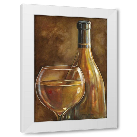 White Wine White Modern Wood Framed Art Print by Gorham, Gregory