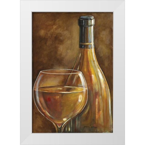 White Wine White Modern Wood Framed Art Print by Gorham, Gregory