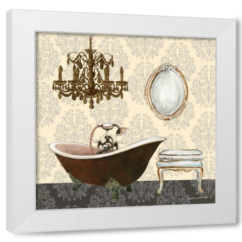 French Bath Motif II White Modern Wood Framed Art Print by Gorham, Gregory