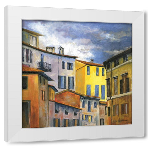 Italian Scene I White Modern Wood Framed Art Print by Gorham, Gregory