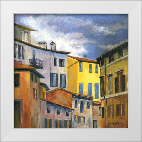Italian Scene I White Modern Wood Framed Art Print by Gorham, Gregory