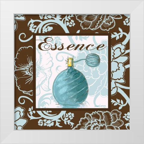 Fashion Blue Essence White Modern Wood Framed Art Print by Gorham, Gregory
