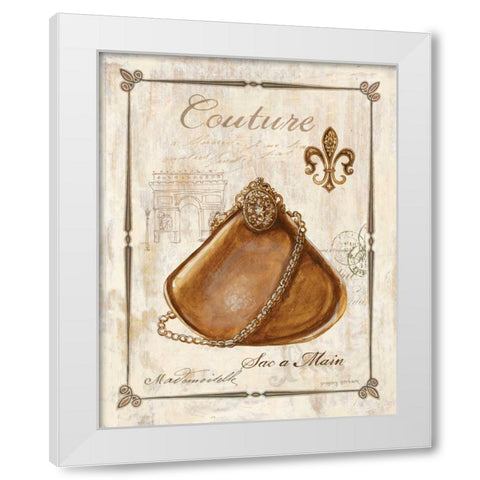 Keys to Paris Couture White Modern Wood Framed Art Print by Gorham, Gregory