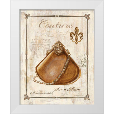Keys to Paris Couture White Modern Wood Framed Art Print by Gorham, Gregory
