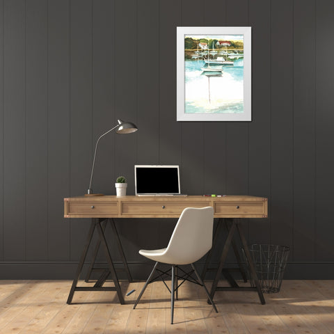 Wychmere Harbor White Modern Wood Framed Art Print by Gorham, Gregory