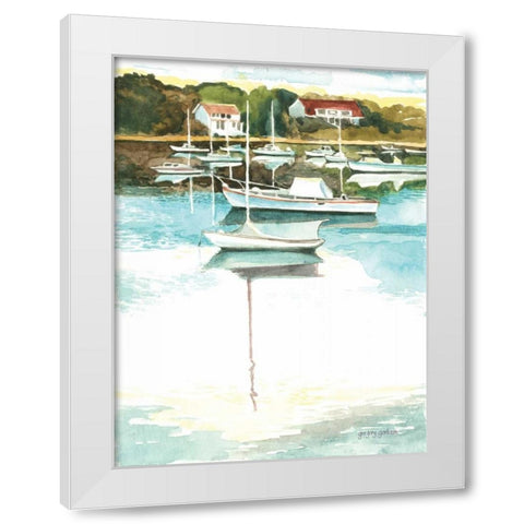 Wychmere Harbor White Modern Wood Framed Art Print by Gorham, Gregory