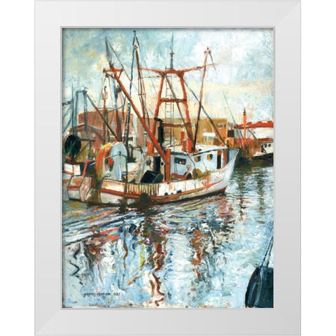 Gloucester White Modern Wood Framed Art Print by Gorham, Gregory