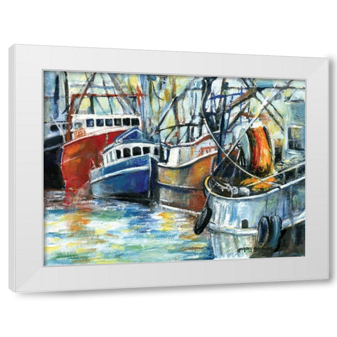 Fleet Motif I White Modern Wood Framed Art Print by Gorham, Gregory