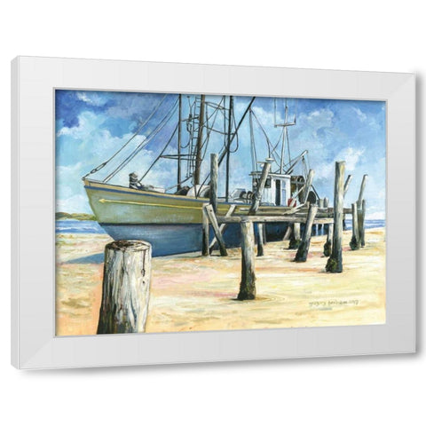 Richard Arnold White Modern Wood Framed Art Print by Gorham, Gregory