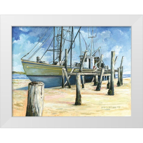 Richard Arnold White Modern Wood Framed Art Print by Gorham, Gregory