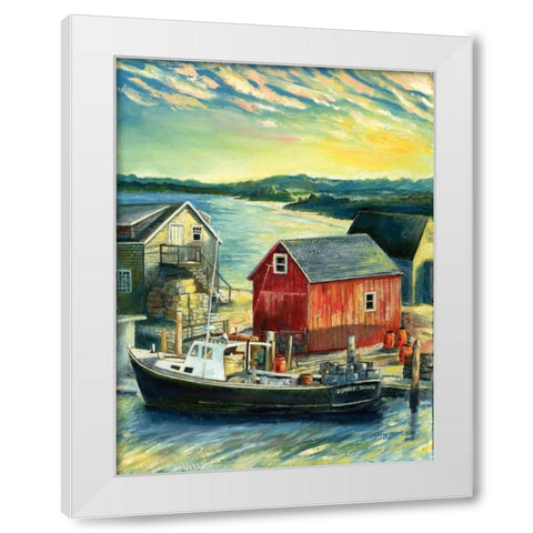 Summer Dawn White Modern Wood Framed Art Print by Gorham, Gregory