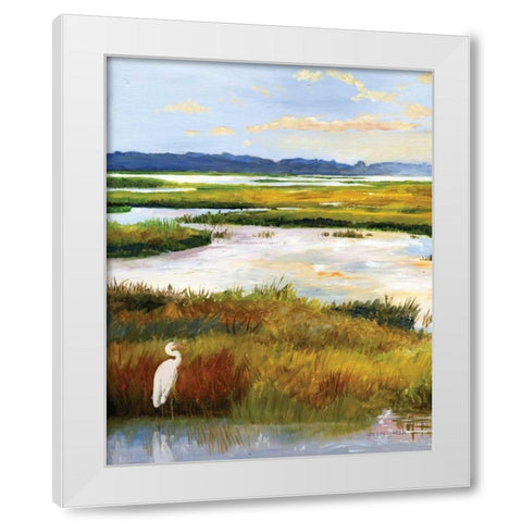 Salt Marsh Sanctuary I White Modern Wood Framed Art Print by Gorham, Gregory