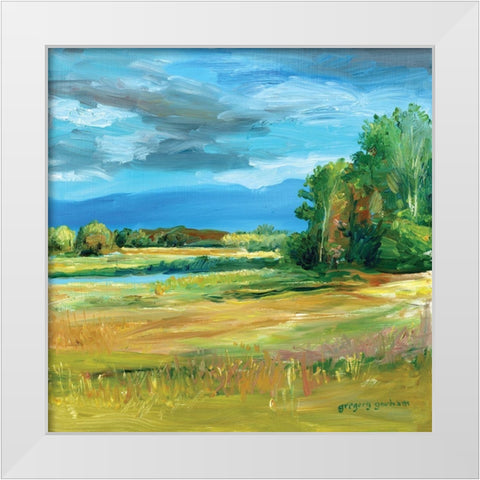 Along The Kootenai White Modern Wood Framed Art Print by Gorham, Gregory