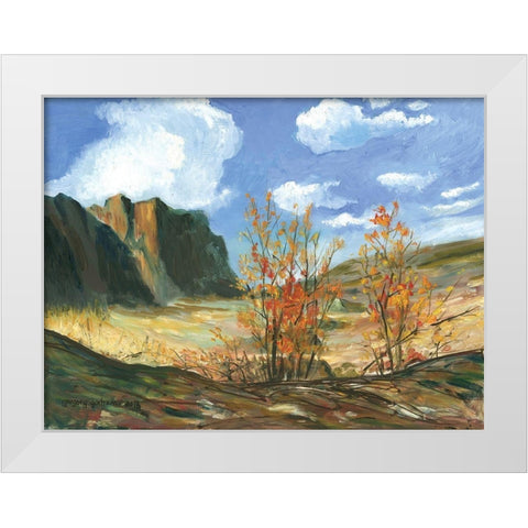 Eastern Columbian River Gorge White Modern Wood Framed Art Print by Gorham, Gregory