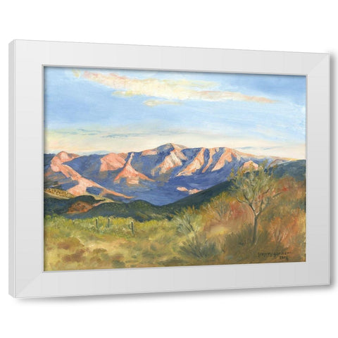 Mountain View 2 White Modern Wood Framed Art Print by Gorham, Gregory