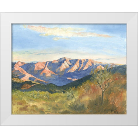 Mountain View 2 White Modern Wood Framed Art Print by Gorham, Gregory