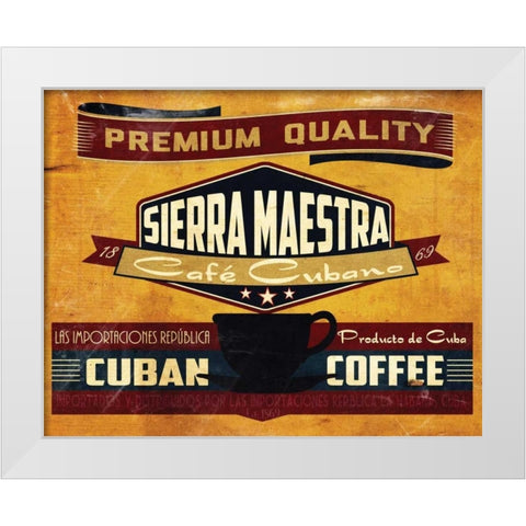 Sierra Maestra White Modern Wood Framed Art Print by Giacopelli, Jason