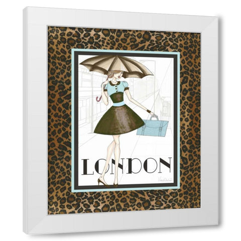 City Girl I White Modern Wood Framed Art Print by Guinn, Katie