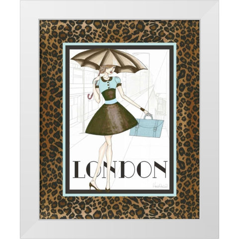City Girl I White Modern Wood Framed Art Print by Guinn, Katie