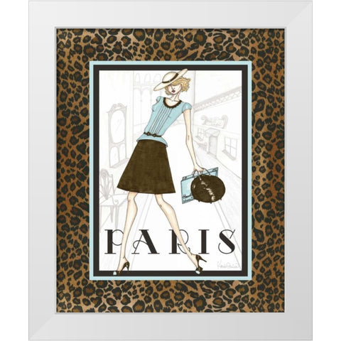 City Girl II White Modern Wood Framed Art Print by Guinn, Katie