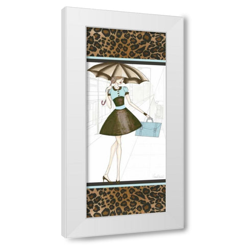 City Girl III White Modern Wood Framed Art Print by Guinn, Katie