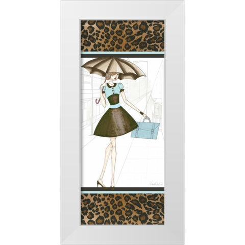 City Girl III White Modern Wood Framed Art Print by Guinn, Katie