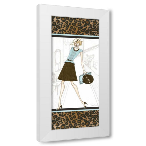 City Girl IV White Modern Wood Framed Art Print by Guinn, Katie