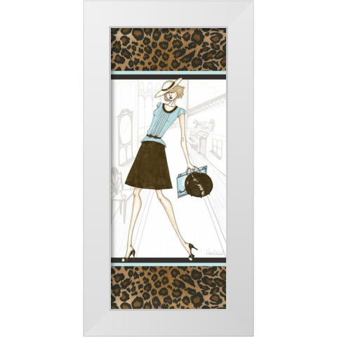 City Girl IV White Modern Wood Framed Art Print by Guinn, Katie