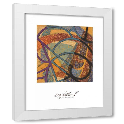 Urban Puzzle I White Modern Wood Framed Art Print by Holland, Cynthia