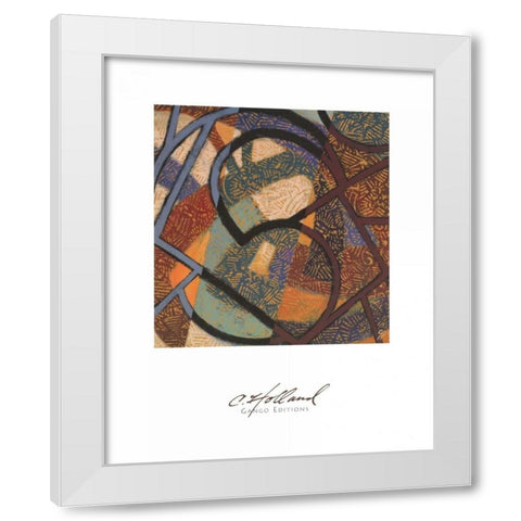 Urban Puzzle II White Modern Wood Framed Art Print by Holland, Cynthia