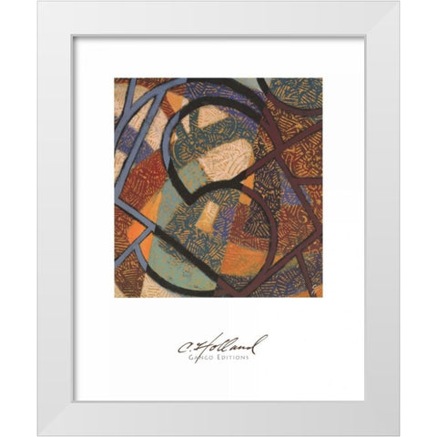 Urban Puzzle II White Modern Wood Framed Art Print by Holland, Cynthia