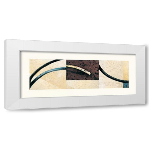 Line and Verse #II6 White Modern Wood Framed Art Print by Holland, Cynthia