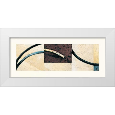 Line and Verse #II6 White Modern Wood Framed Art Print by Holland, Cynthia