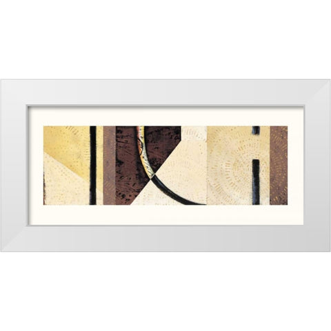 Line and Verse #II7 White Modern Wood Framed Art Print by Holland, Cynthia